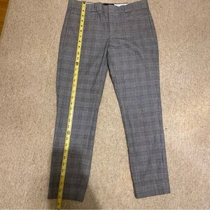 Banana Republic Men's Gray Plaid Dress Pants